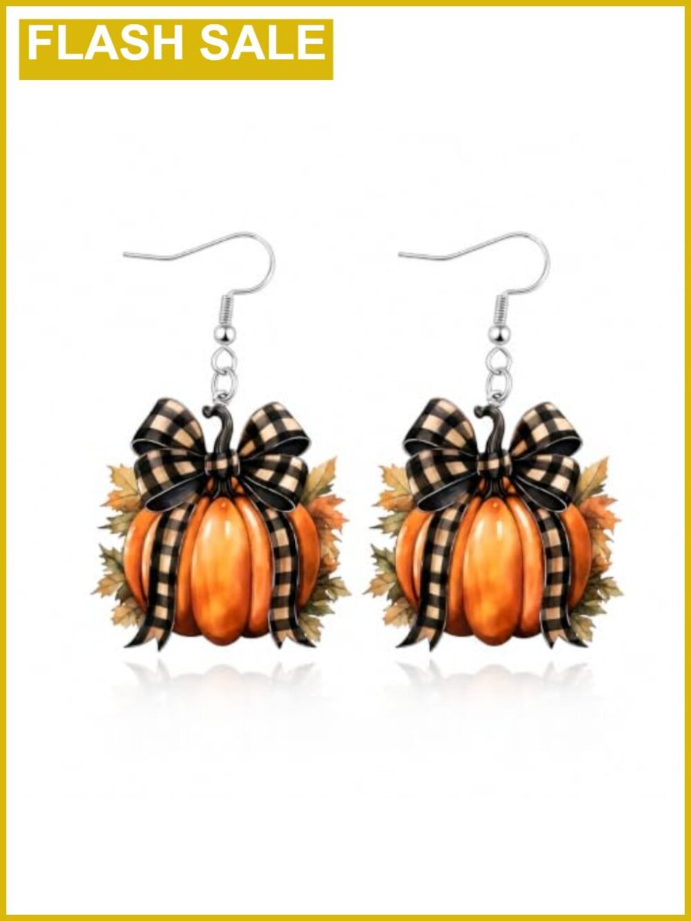 Fall Leaf Dangle Earrings French Wire Alloy Thanksgiving Jewelry